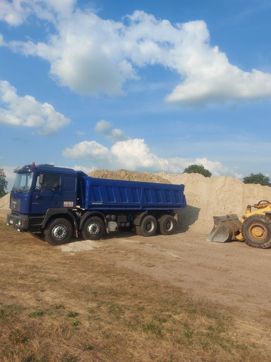 Transport - piasek, piach, żwir płukany 0-4 mm, ziemia, czarnoziem.