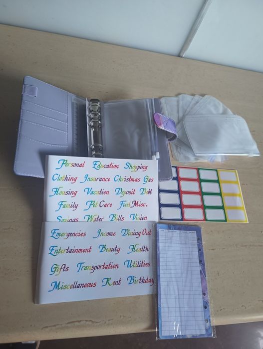 Planer budżetowy A6, organizer finansowy, segregator, na prezent