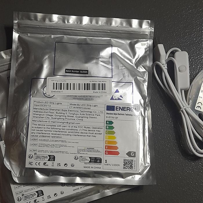 Led лента с выключателем. 5м.