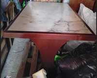 mesa de cozinha com tampo em mármore