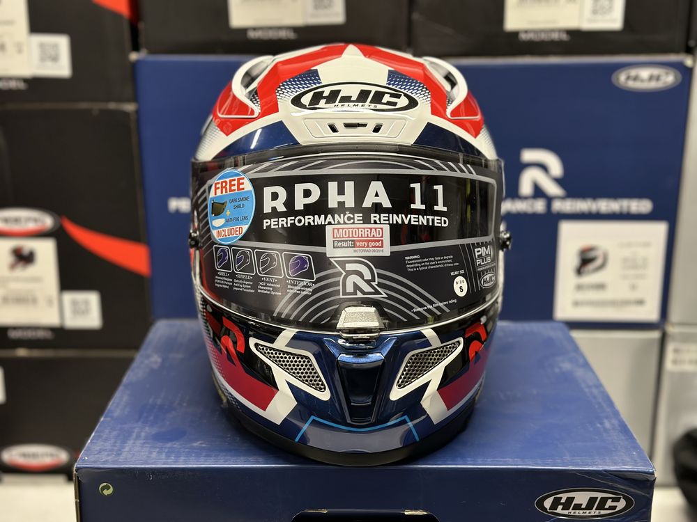 Kask motocyklowy HJC RPHA 11 NECTUS rozmiar S Szyba X2, pinlock!