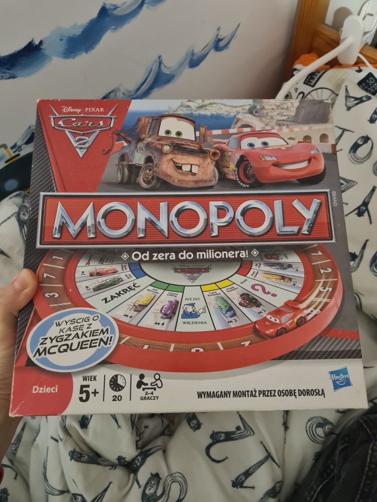 Momopoly Zygzak McQueen monopol gra dla dzieci