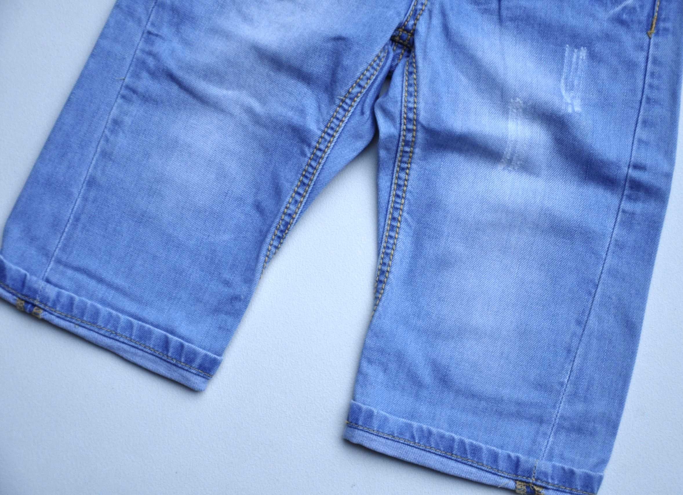 141 KAPPAHL Krótkie spodenki ozdobne hafty jeans r 122 cm