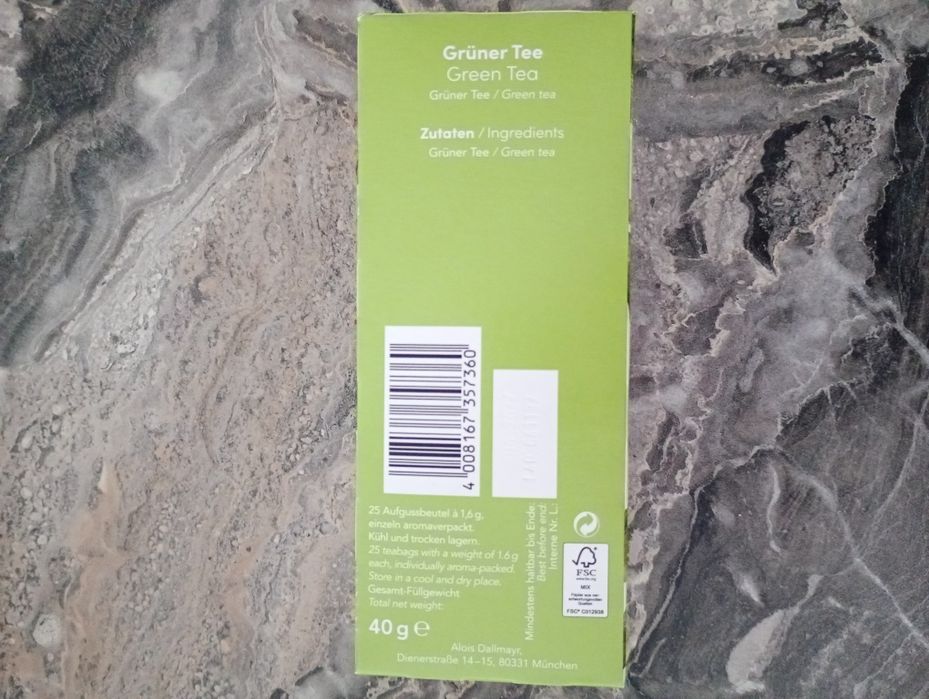 Herbata ekspresowa Delmayr zielona