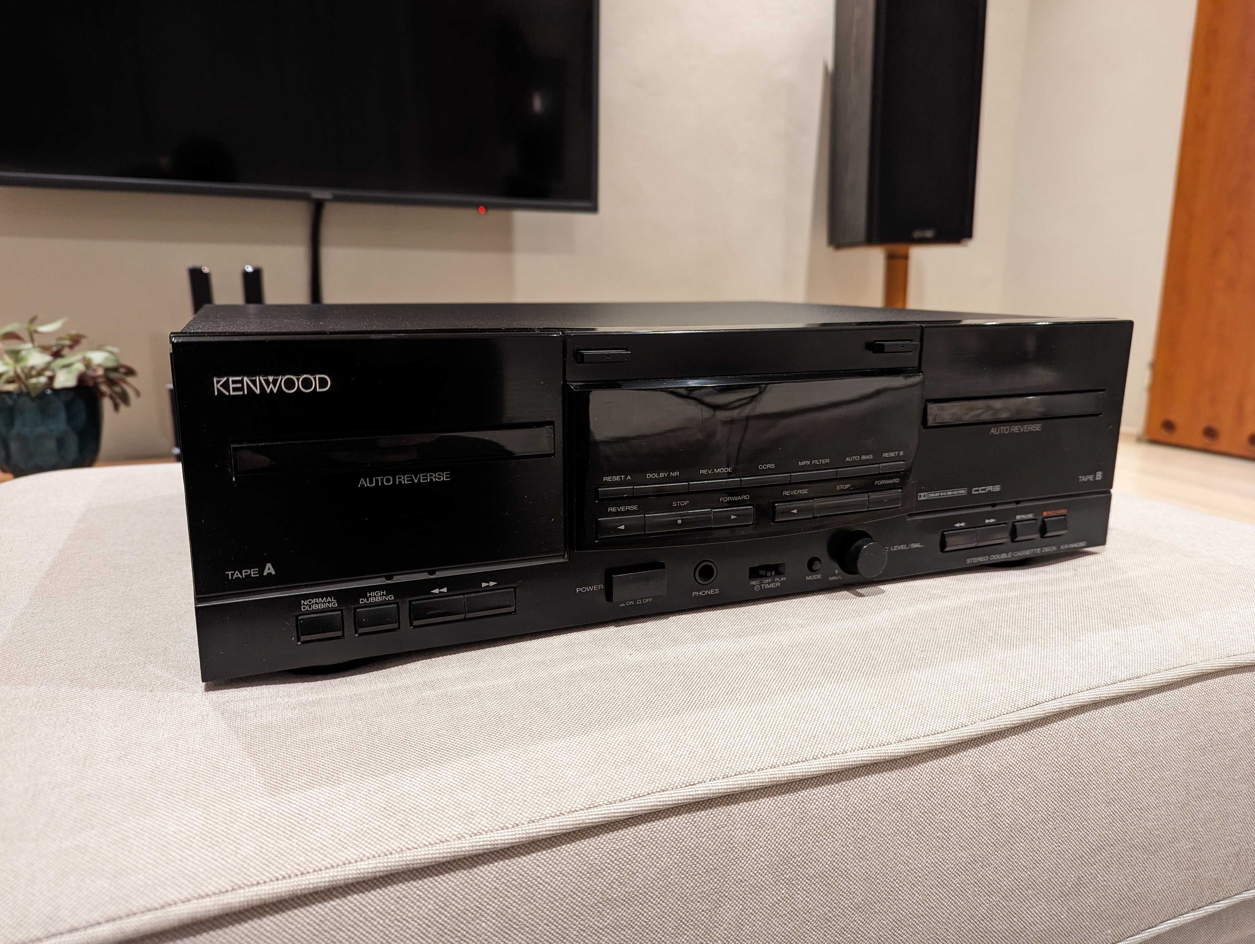 Magnetofon double deck Kenwood KX-W4080, Dolby NR B/C