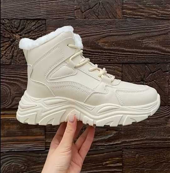 Ботинки Зима под широкую ногу три цвета теплые и удобные