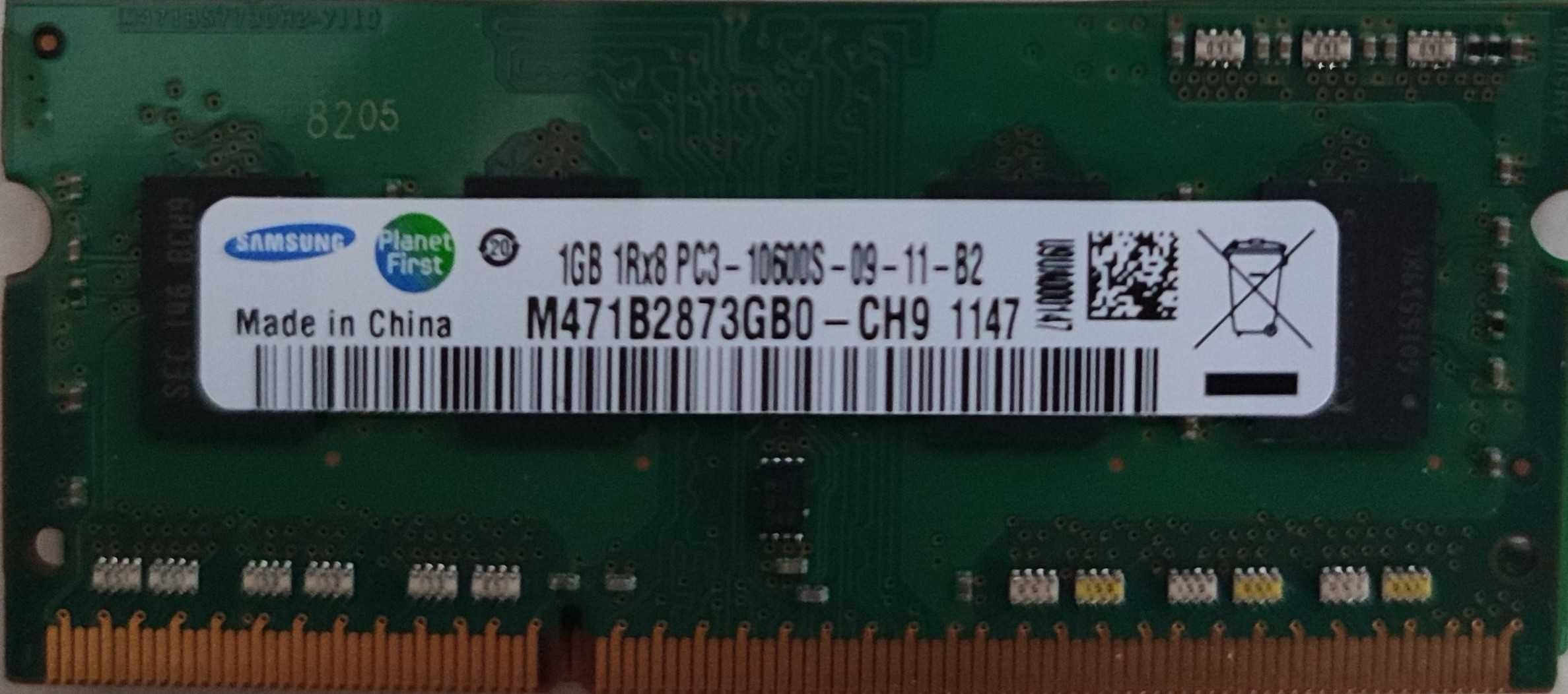 Пам'ять для ноутбука DDR3 1GB 10600S