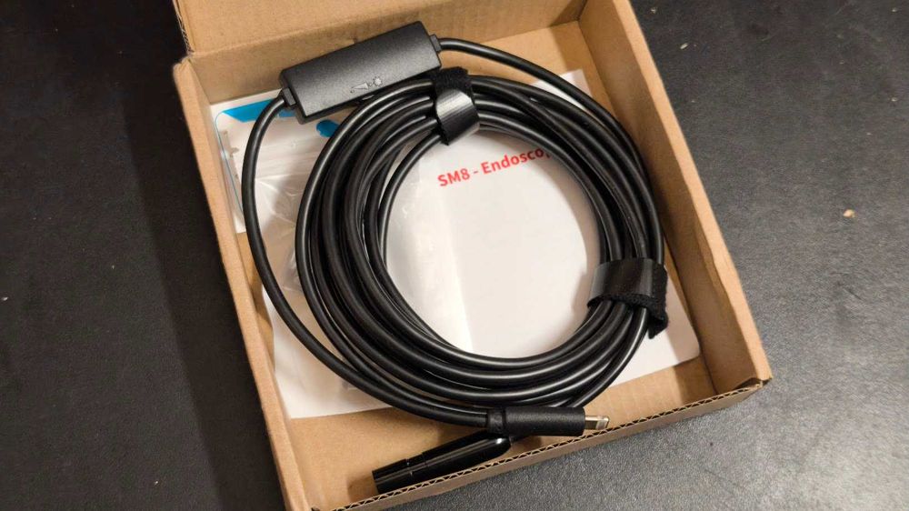 Câmera de inspeção visual endoscópica para iphone