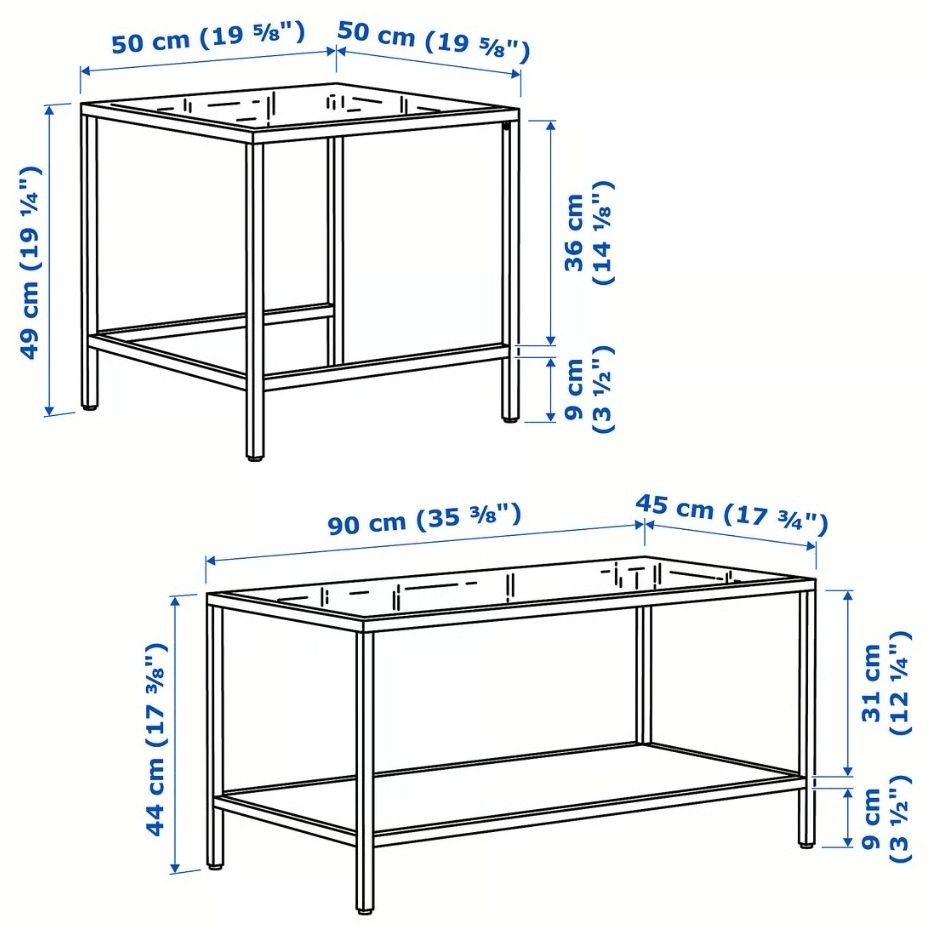 Stoliki IKEA model VITTSJÖ