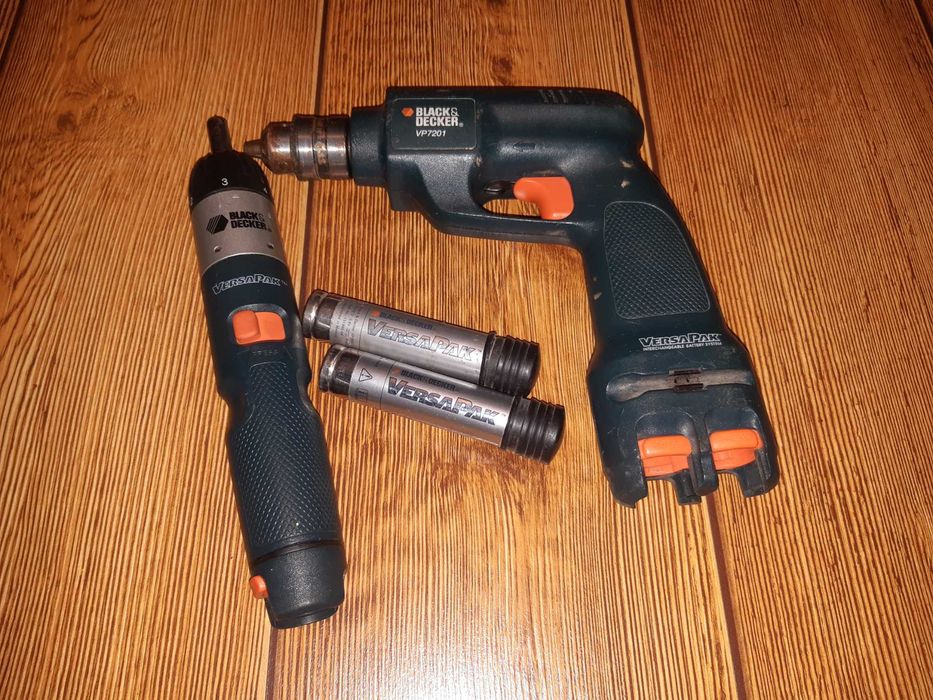 Black & Decker Wiertarka  VersaPak VP7201 Wkrętak VP3621 Akumulator
