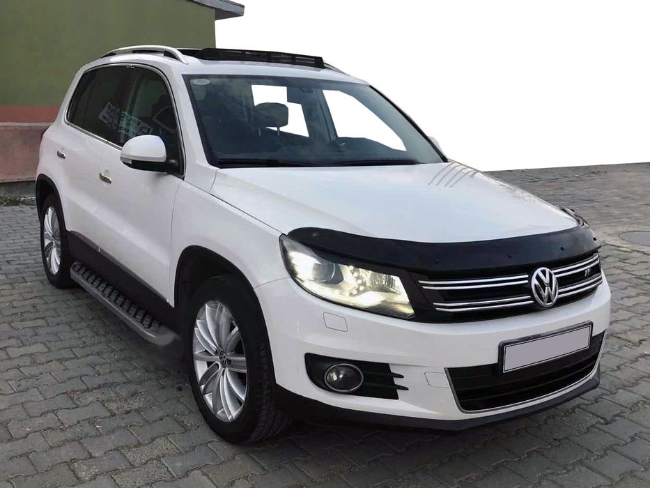 Volkswagen Tiguan Дефлектор капота (мухобойка) EuroCap