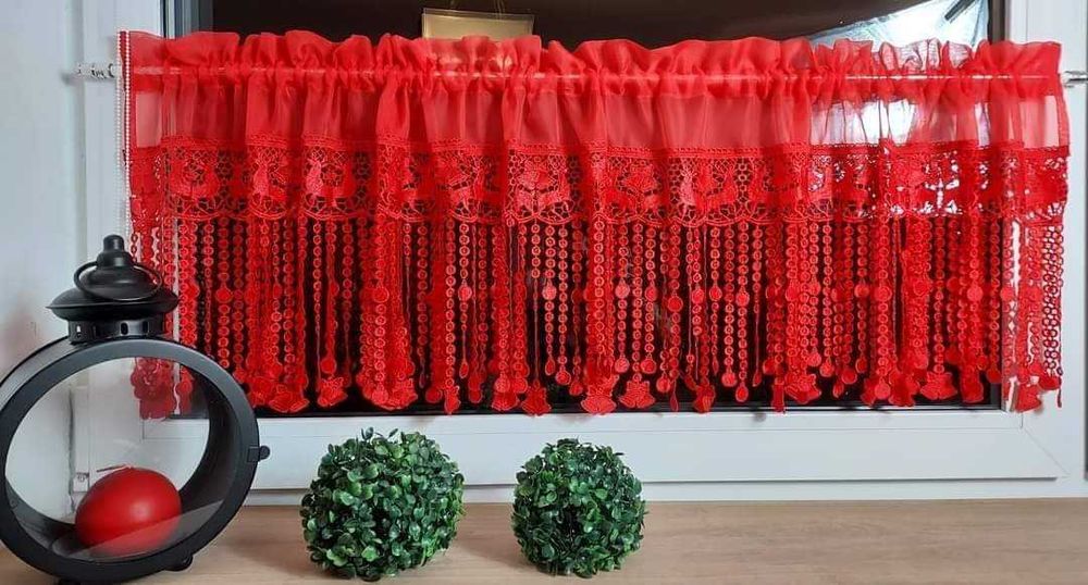 Zazdroska Świąteczna gipiura renifery woal czerwony 5zl/10cm