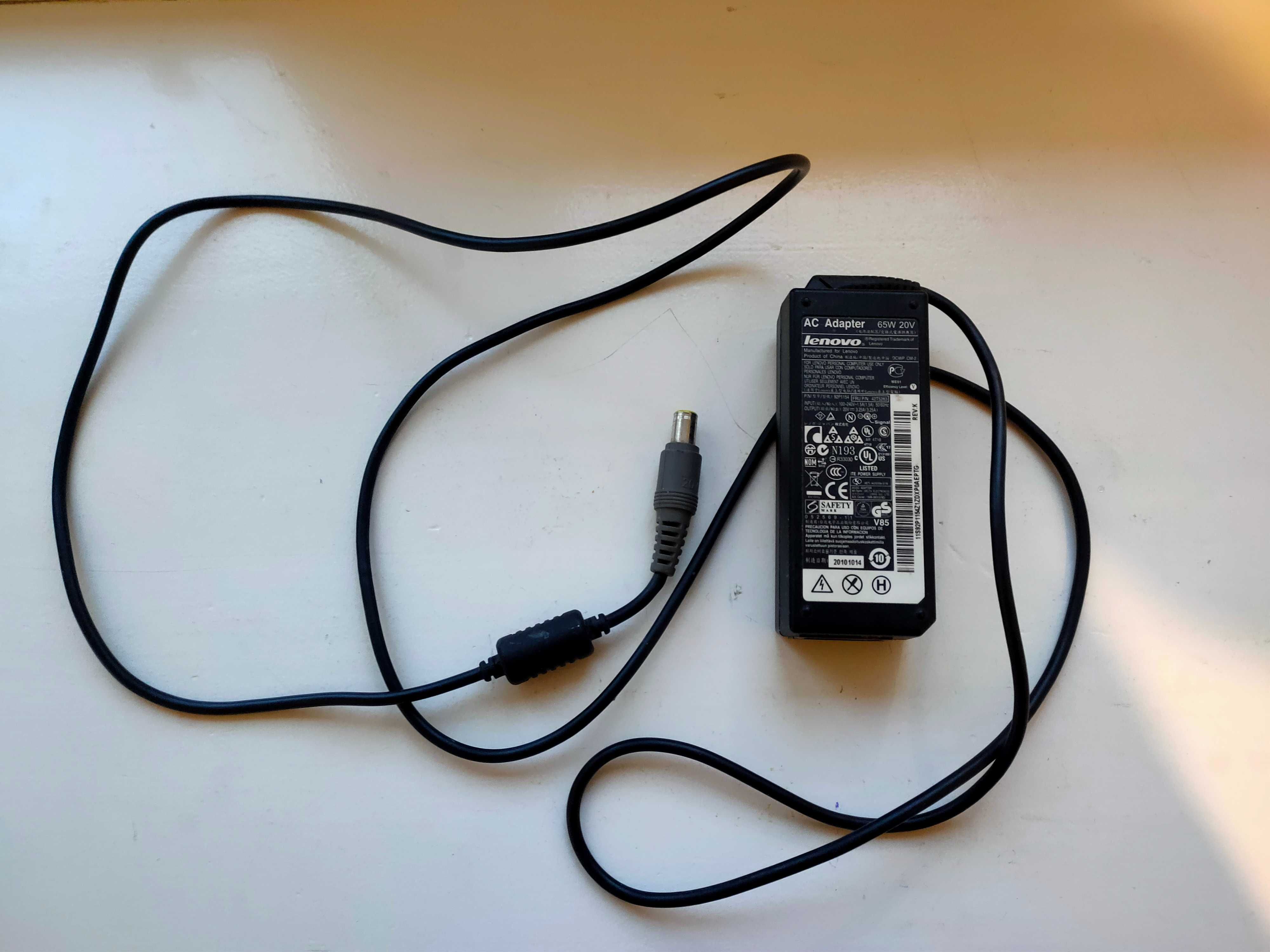Оригінальний зарядний пристрій до ноутбука LENOVO 65w 7.9x5.5