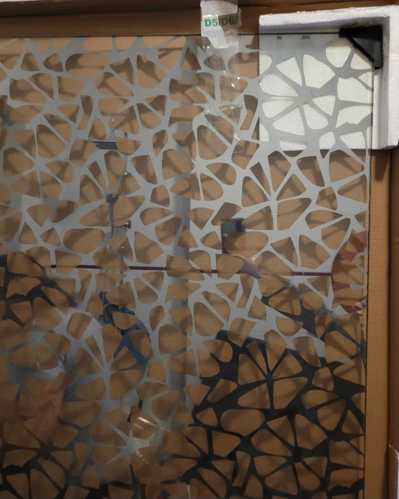 Sansea Cube -nowa szklana ściana do prysznica, lustrzana 1m x 1,95m..