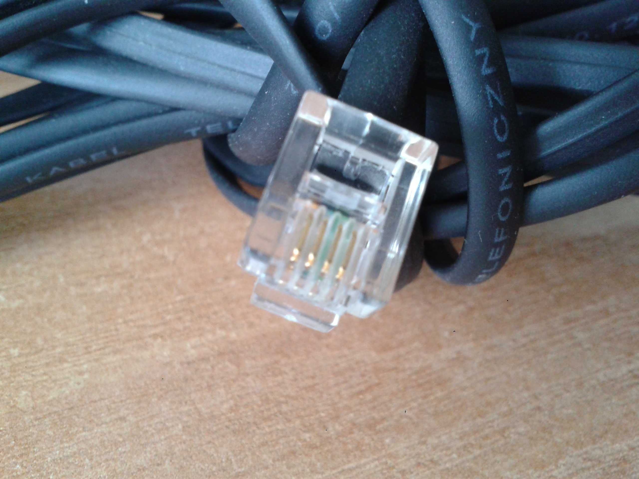 Kabel przewód telefoniczny RJ11 6P4C długość 5m