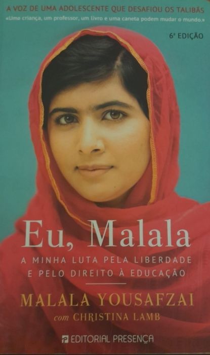 Livro "Eu, Malala"-Biografia inspiradora