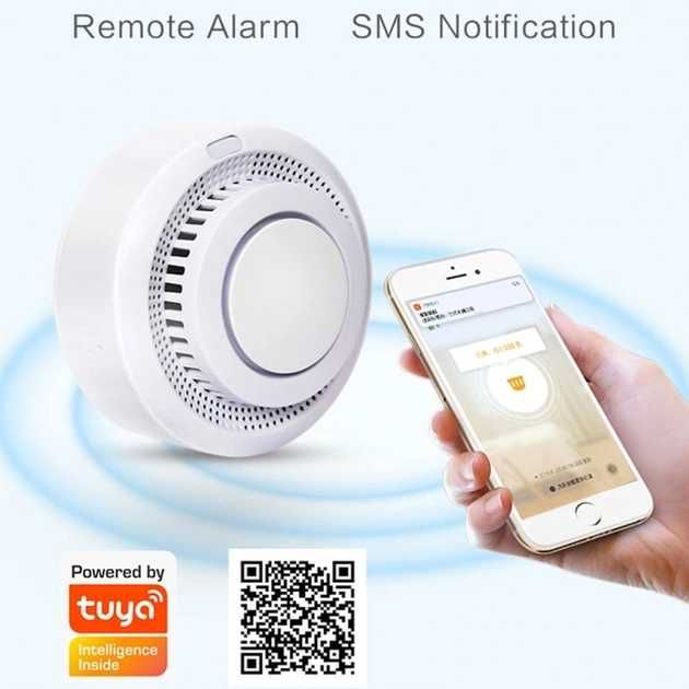 Датчик диму /детектор диму/пожежна сигналізація Wi-Fi -Tuya Smart life