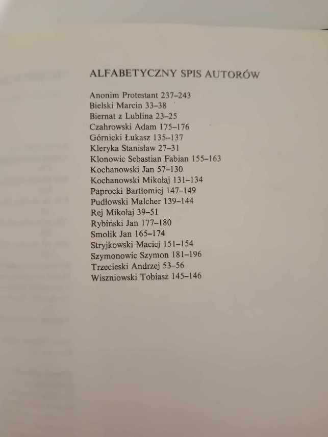 Patrząc na rozmaite świata tego sprawy. Antologia polski-J.Sokołowska