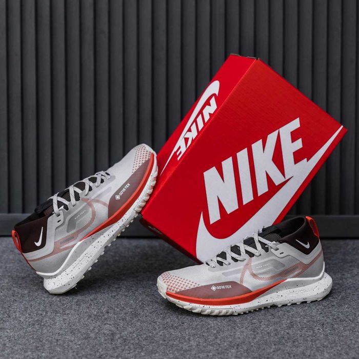 Кросівки Nike React Pegasus Trail 4 Gore-Tex White/Orange premium