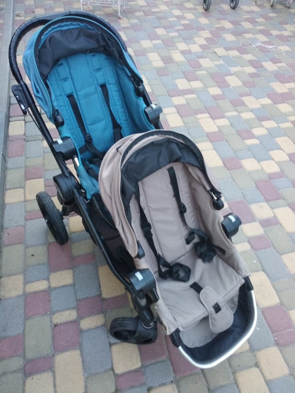 Baby jogger коляска для двійні / погодок