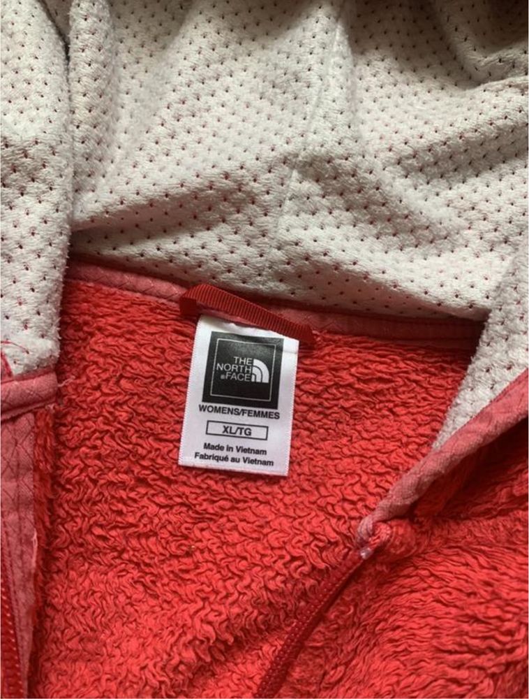 Тепла кофта на замку the north face