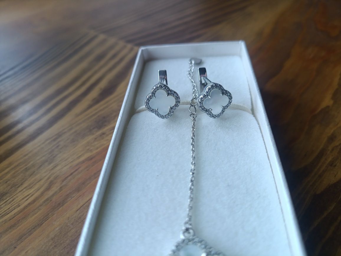 Браслет серьги Ван Клиф Van Cleef