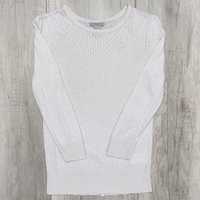 Kremowy sweterek damski z rękawem 3/4, sweter, H&M, rozmiar M / 38
