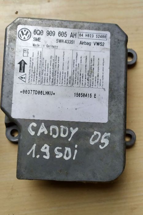 VW CADDY  moduł sensor poduszek airbag   6Q0909605AH
