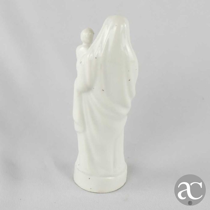 Nossa Senhora com menino porcelana Vieux Paris, séc. XIX