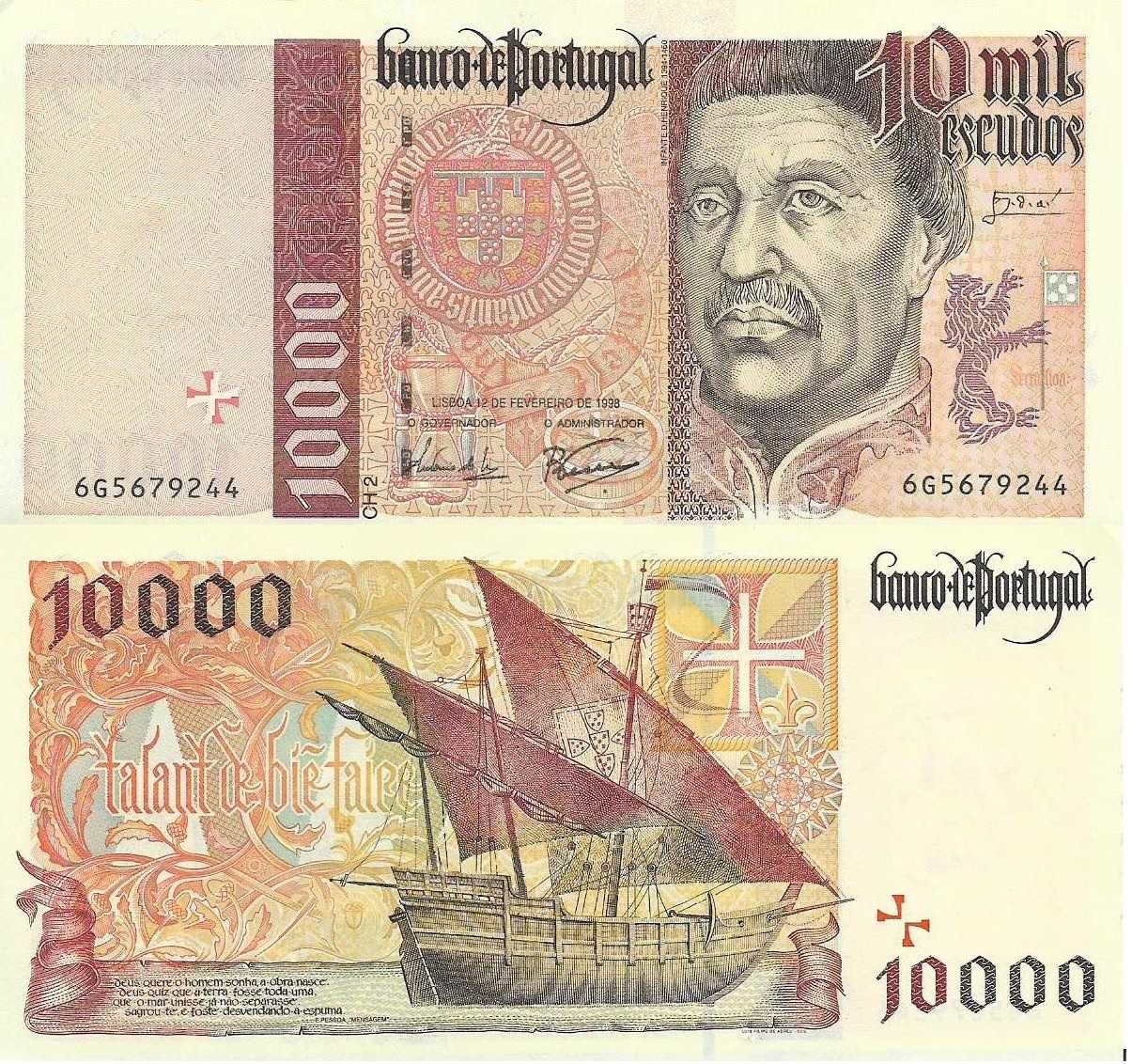 Portugal - - - 10.000$00 - Infante D. Henrique - - - - - Notas
