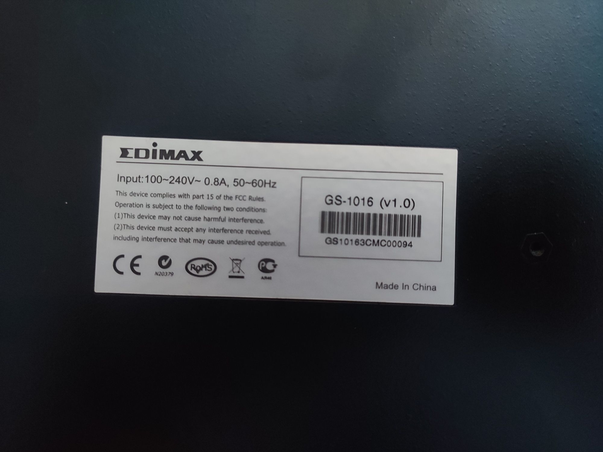 Switch Edimax 16p GS-1016 (10/100/1000Mbit) (2szt.)