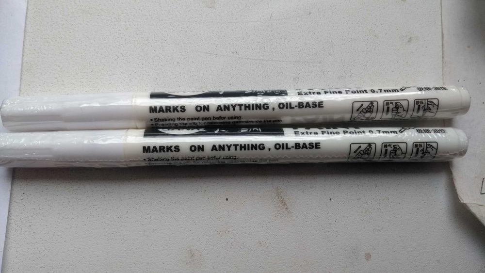 Маркер белый масляная краска  для печатных плат для маркировки