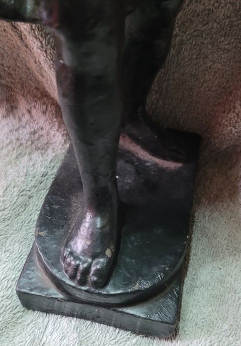 Статуэтка,кабинетная,чугун,касли,Зоя  Космодемьянская 38см sharp 50год