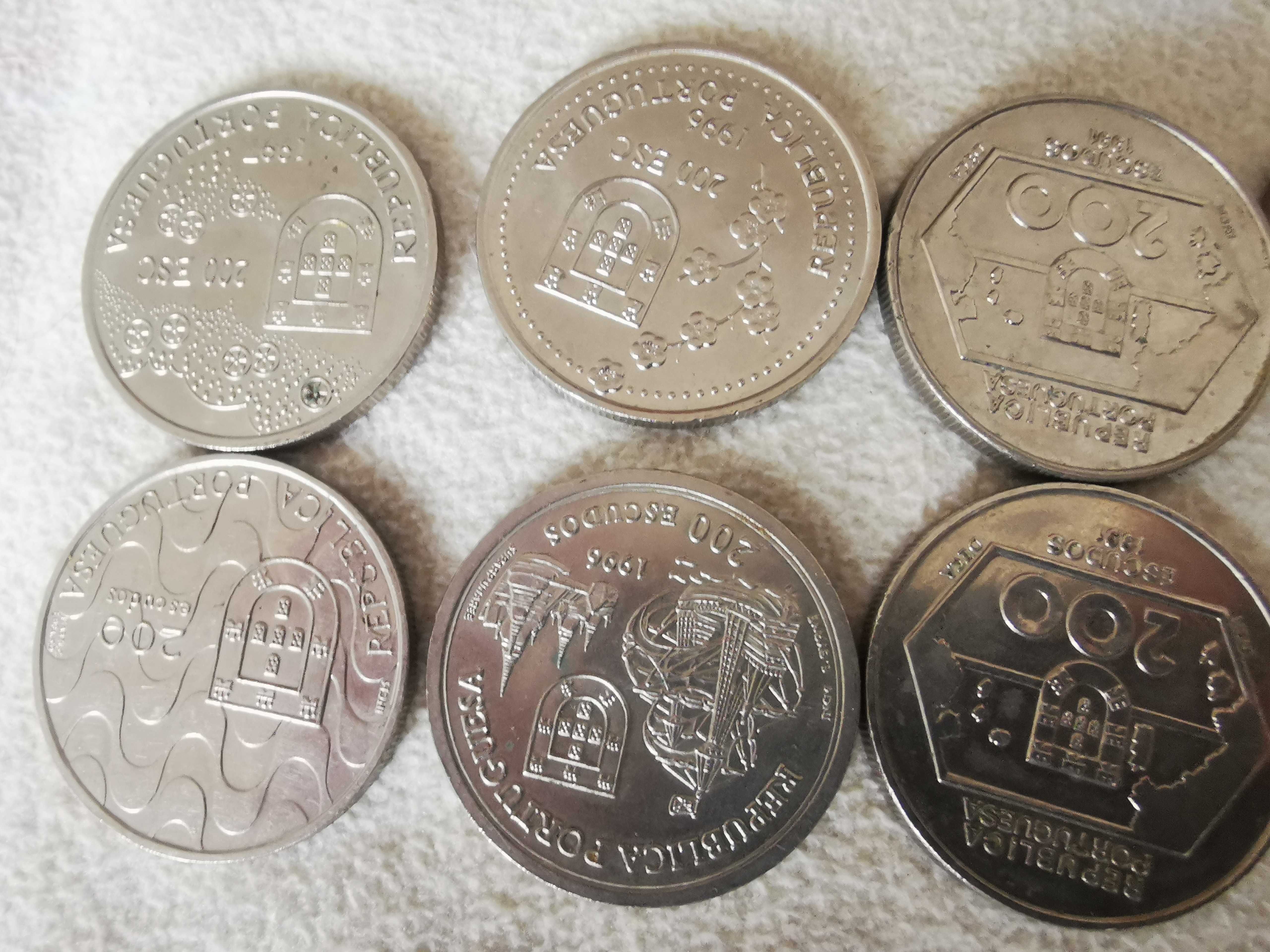 12 moedas de 200 escudos comemorativas do tempo dos descobrimentos