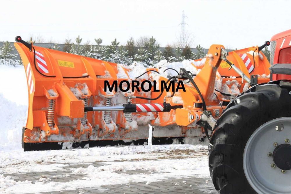 Pług śnieżny składany do śniegu strzałka komunalny ROLMAKO TUZ ciężki