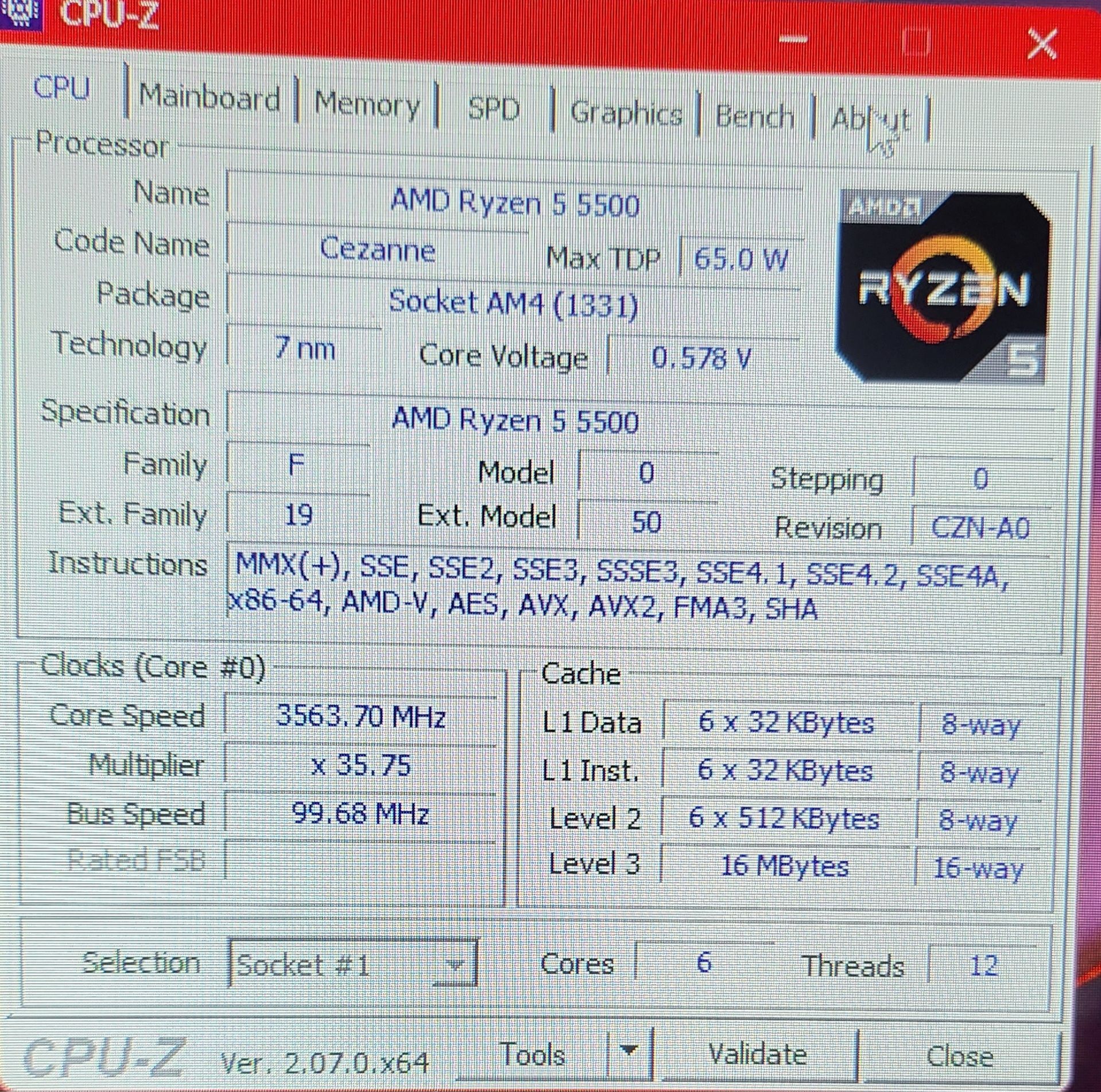 Sprzedam  komputer  AMD ryzen 5 5500 z RX 6800 16 gb