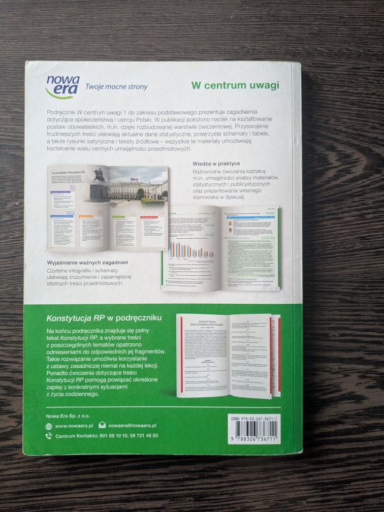 Podręcznik do  WOS-u 1 klasy liceum/technikum