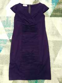 Suknia wizytowa, elegancka, rozmiar 44, kolor bakłażan
