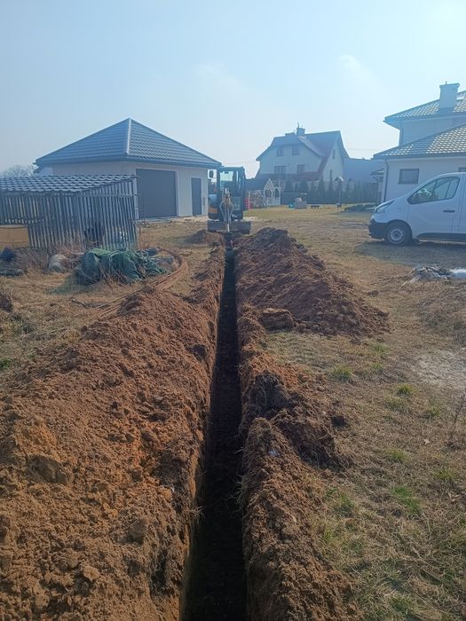 Usługi koparką wykopy