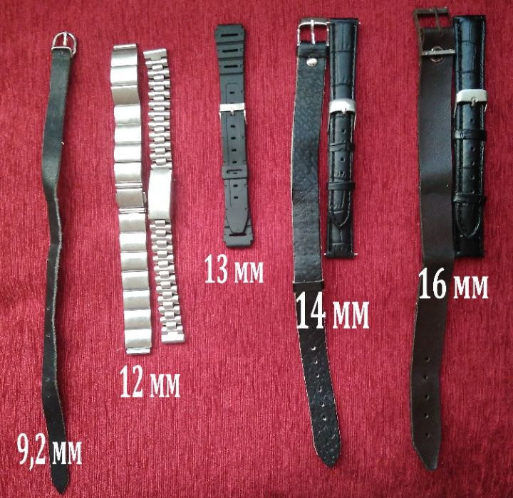 ремешок 10,12,13,14,16,18,19,20,22 мм каучук часы