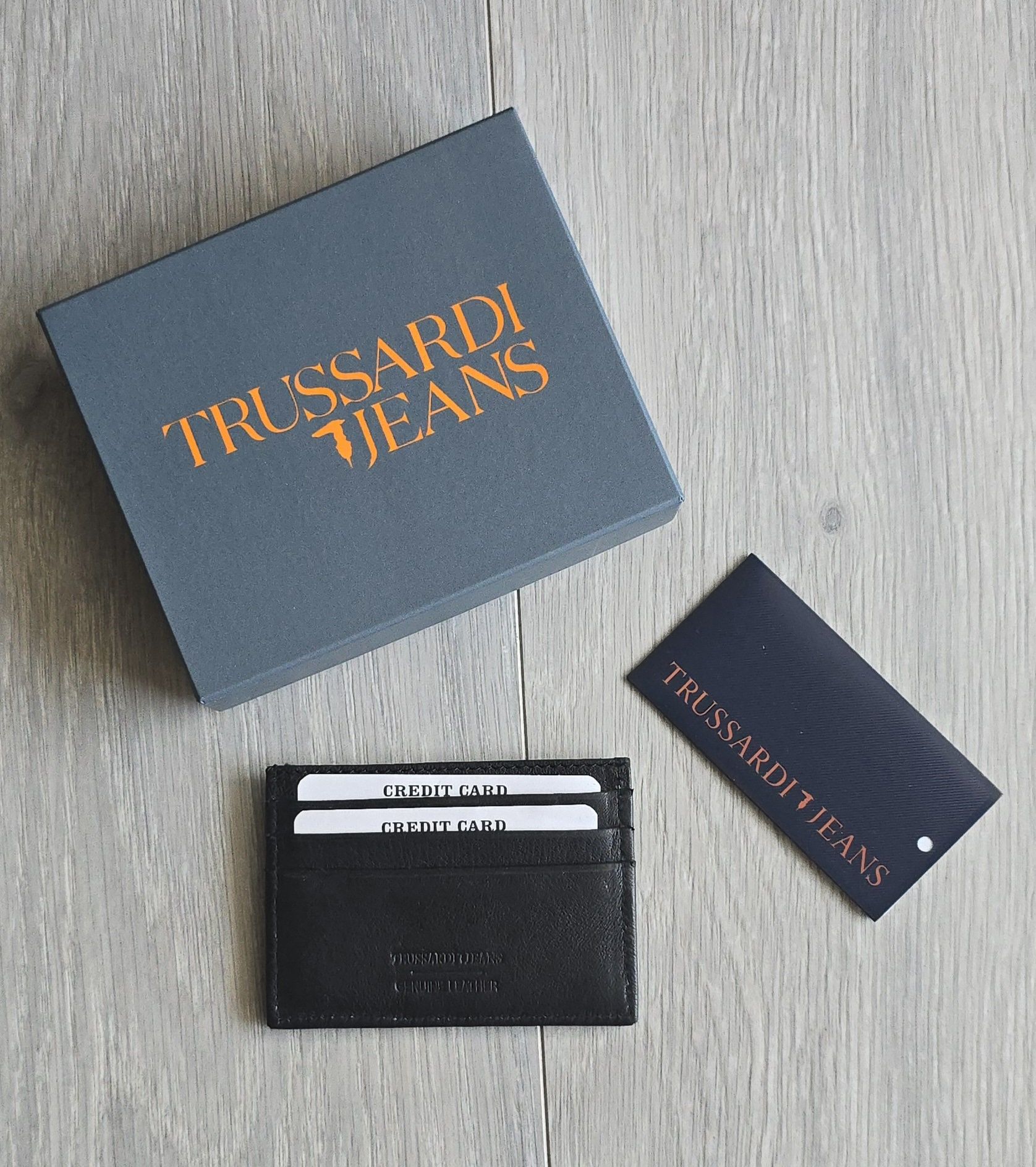 Porta cartões Trussardi novo em caixa