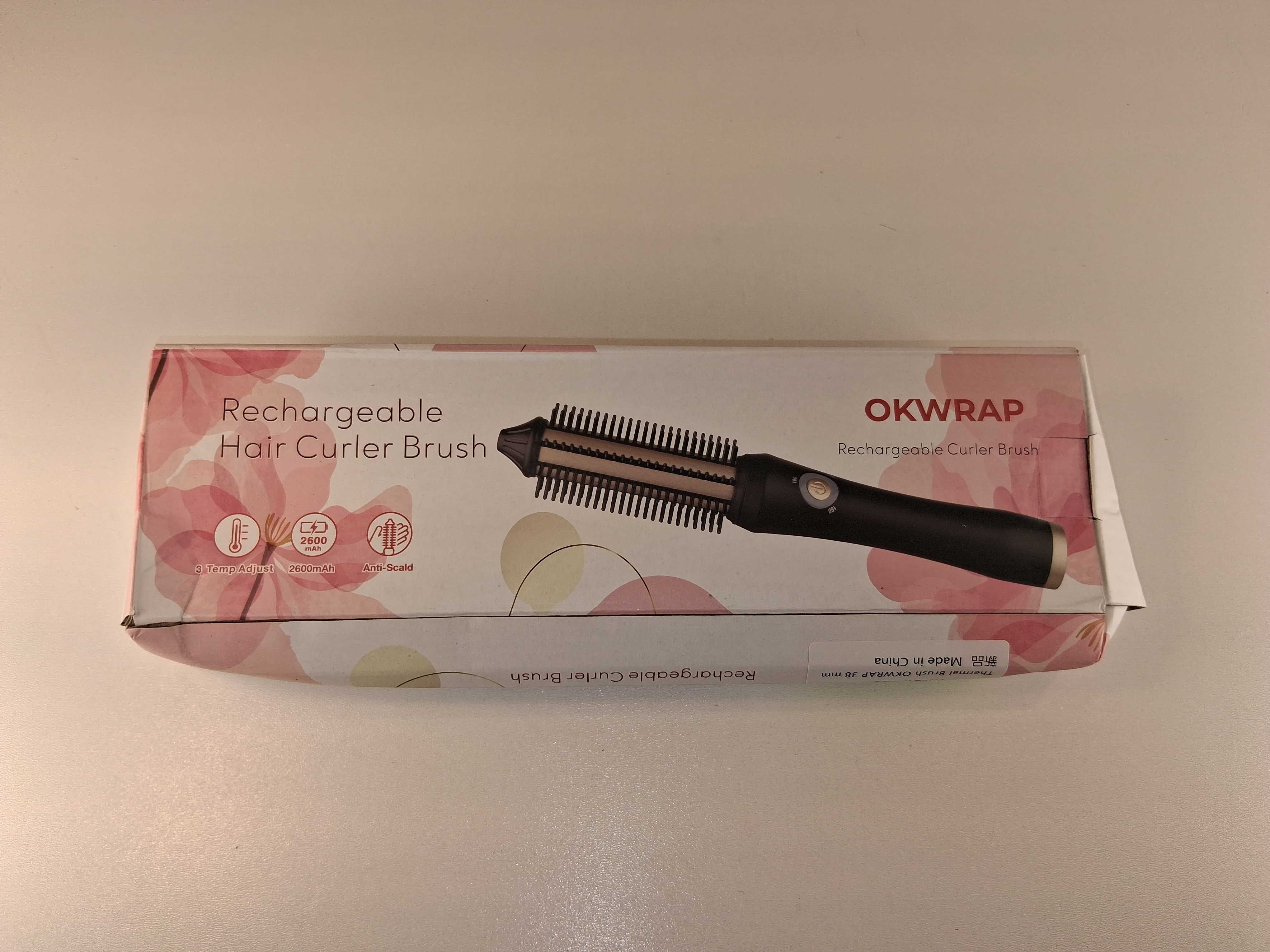 E170 OKWRAP Bezprzewodowa Szczotka Lokówka Do Włosów USB Przenośna