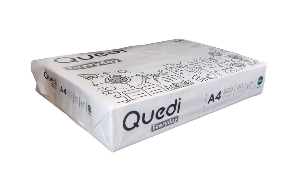 Офісний папір (А4, 80г/м2, 500 аркушів) MM Quedi Everyday