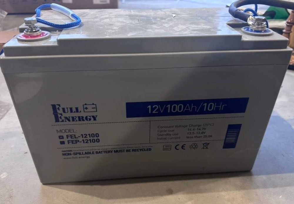 Акумулятор гелевий 12В 100 Аг для ДБЖ Full Energy FEL-12100