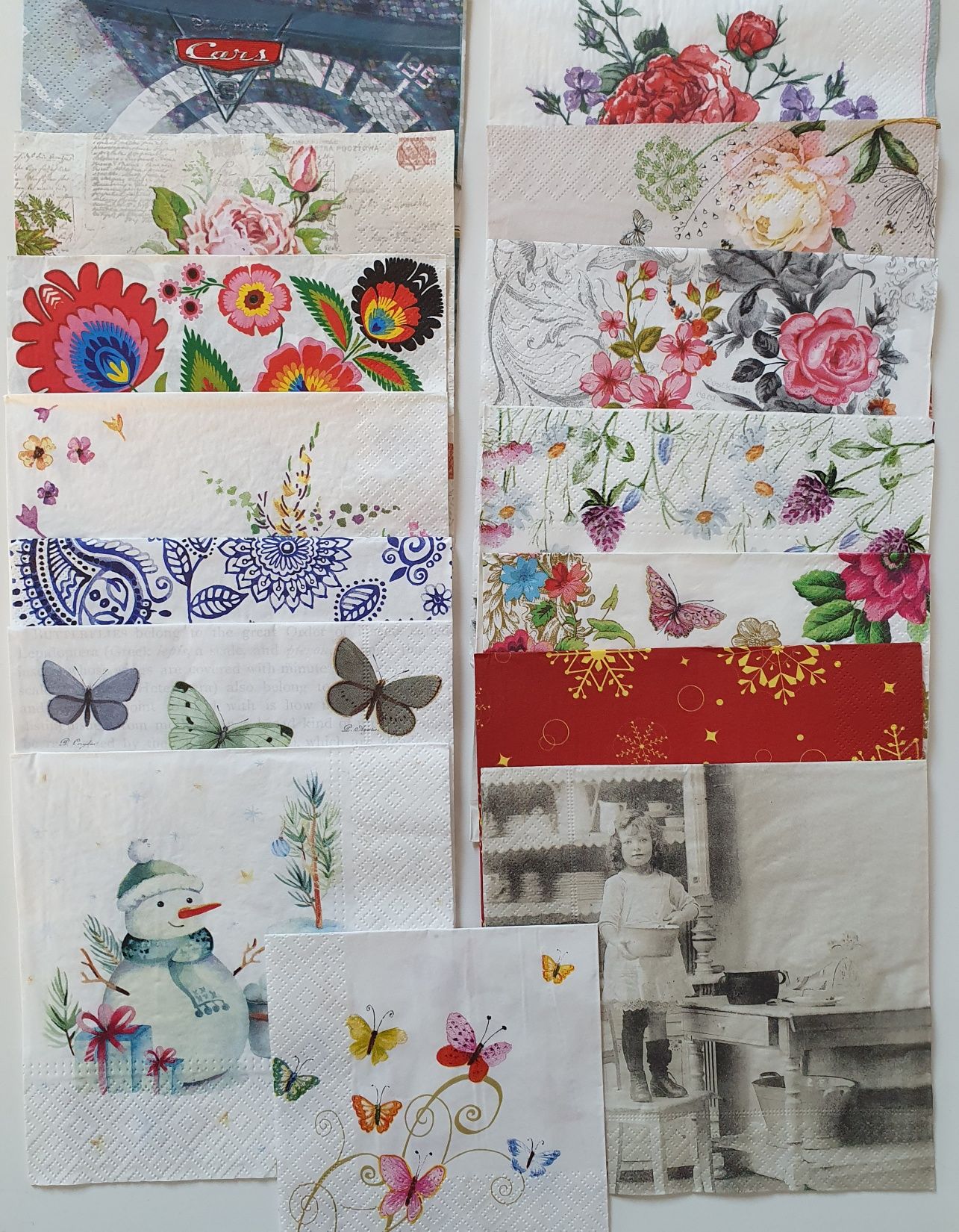 Chusteczki + papier ryżowy do decoupage ( zestaw nr 3 )