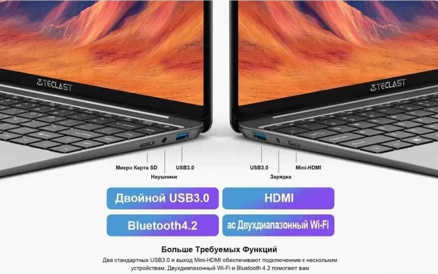 Новый ноутбук Teclast F7S-8/128GB/14.1"/1920X1080/INTEL N3350