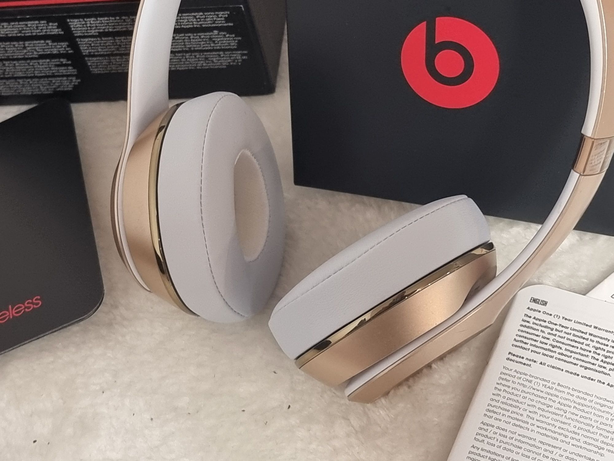 Beats by Dre Solo Wireless 3 Rose Gold słuchawki bezprzewodowe złote