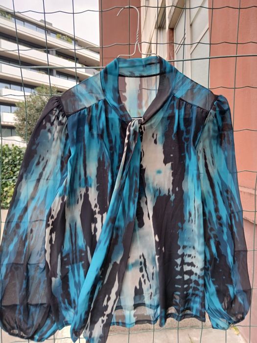 Camisa com laço tam 36