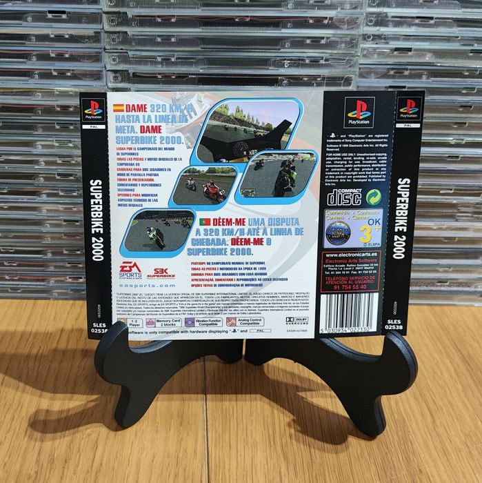 SuperBike 2000 Encartes e Manuais Originais PS1