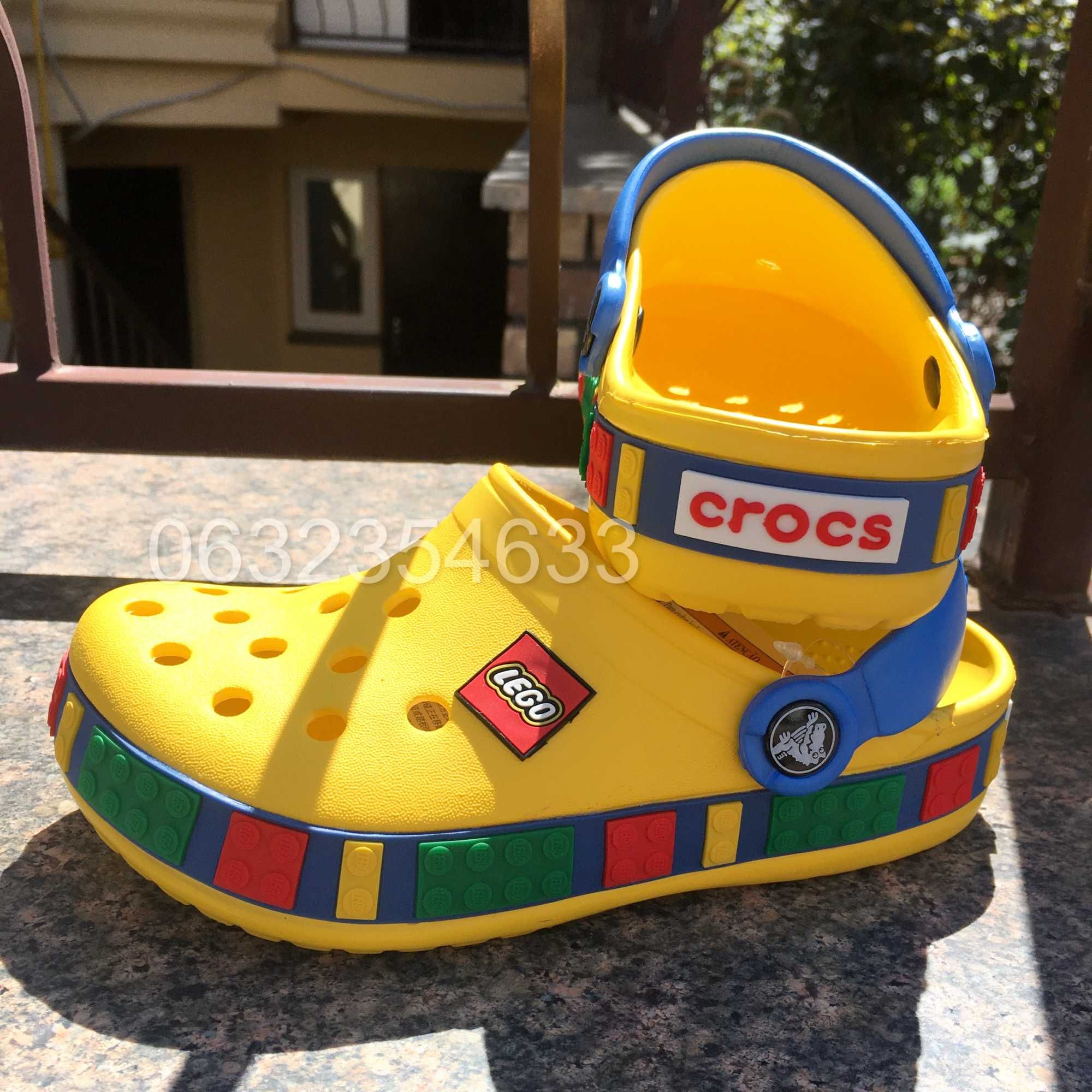 Крокcи дитячі на Дівчинку та Хлопчика Крокс Лего Кідс Crocs LEGO kids!